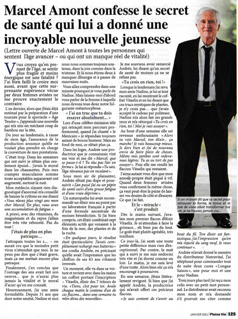 Illustration de l’avis : NUTRAVITAL – Presse