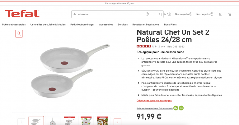 Illustration de l’avis : TEFAL – Internet