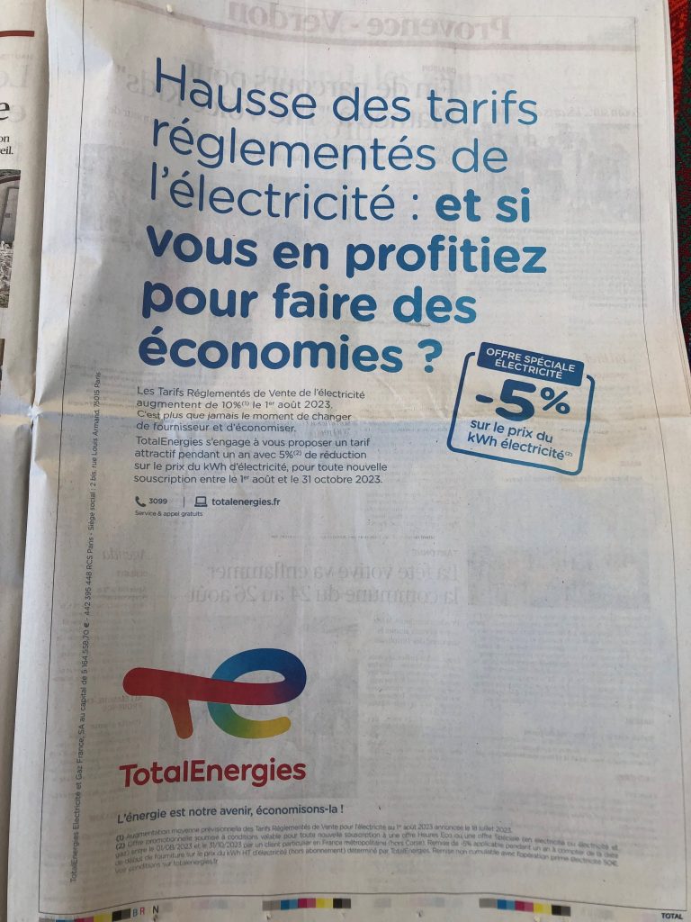 Illustration de l’avis : TOTALENERGIES – Presse