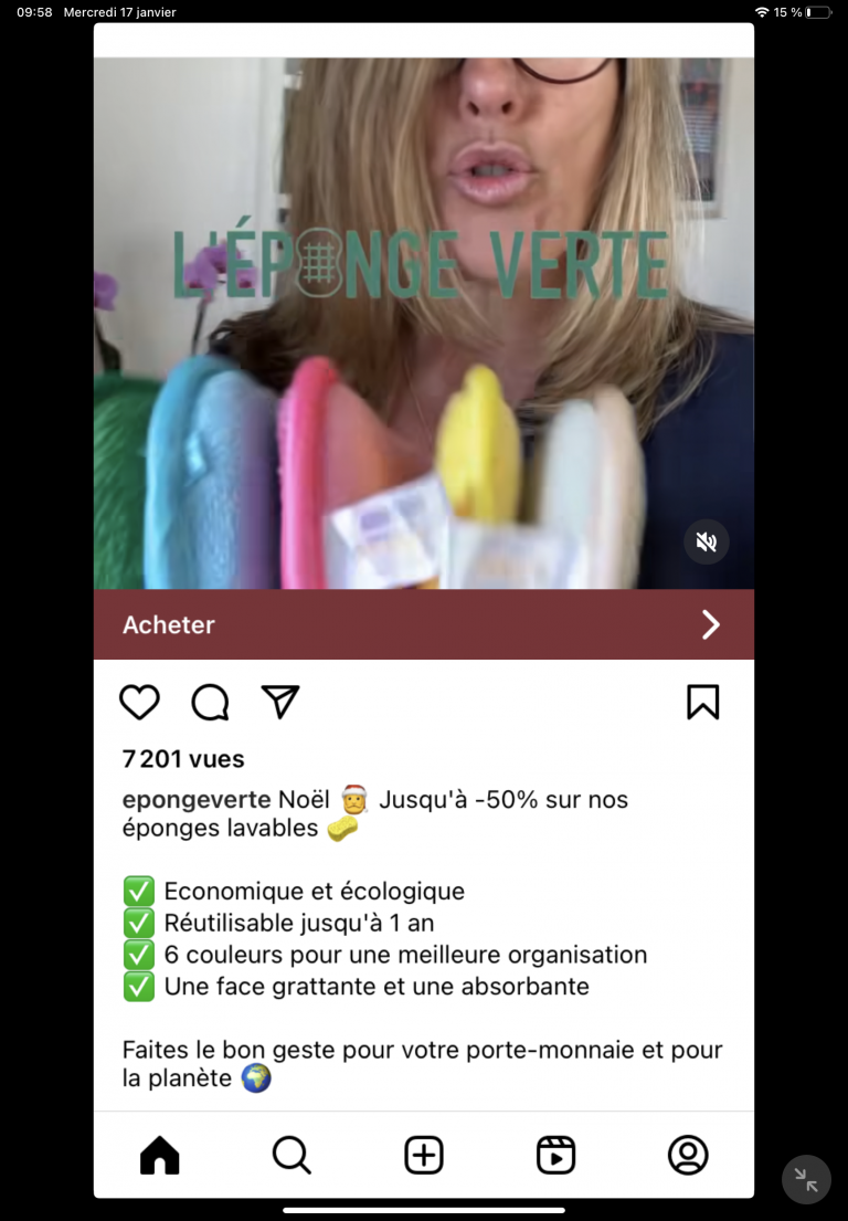 Illustration de l’avis : L’EPONGE VERTE – Internet